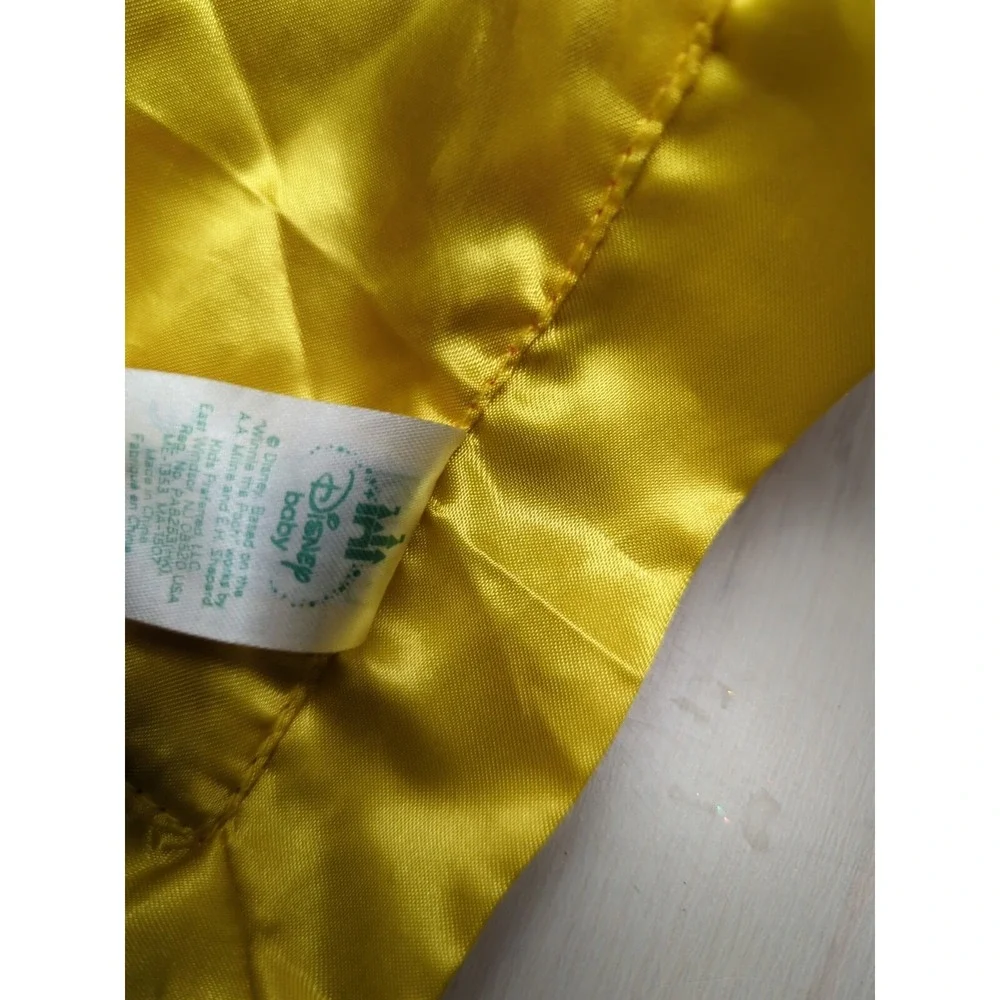 Disney Baby Pooh plush Red Yellow satin Hello There bee security Blanket lovey